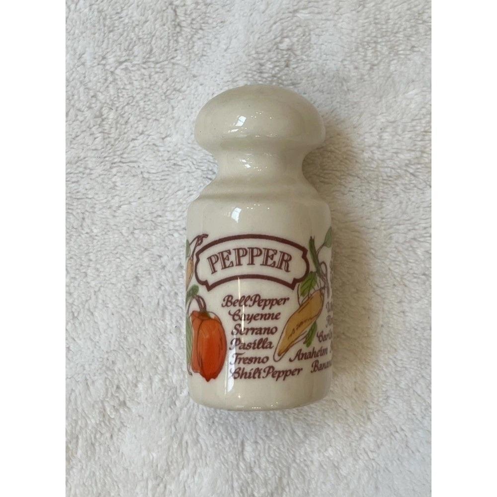 Avon Vintage 1980 Pepper Shaker Vegetable Variety Just 1 Shaker  Replacement